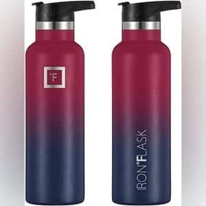 Iron Flask metal water bottle 24oz pink and blue color